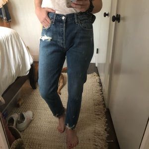 agolde jamie high rise grade